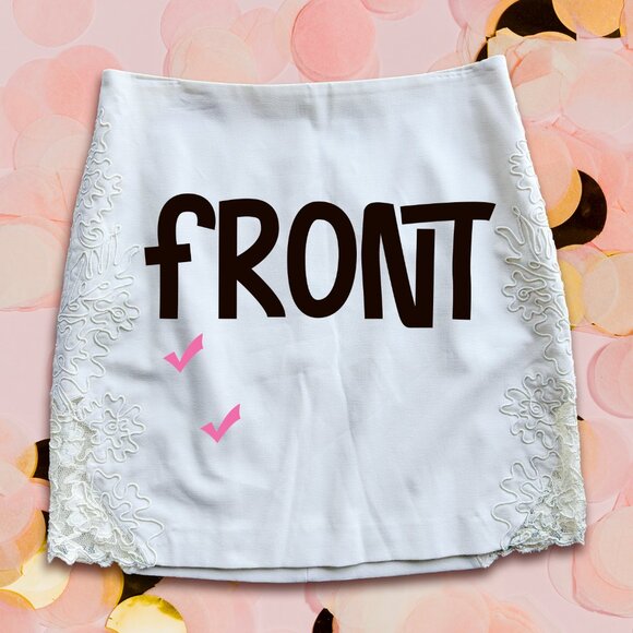 Cache Embroidered Skirt 🤍 - Picture 8 of 14